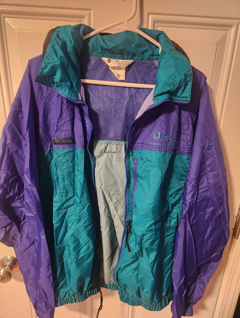 Vintage Columbia Unisex Lightweight Packable Jacket Size Large Rain Jacket - Picture 14 of 16